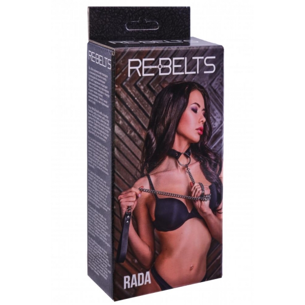 ПОВОДОК И ЧОКЕР С КОЛЬЦОМ RADA BLACK 7747-01REBELTS