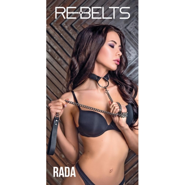 ПОВОДОК И ЧОКЕР С КОЛЬЦОМ RADA BLACK 7747-01REBELTS