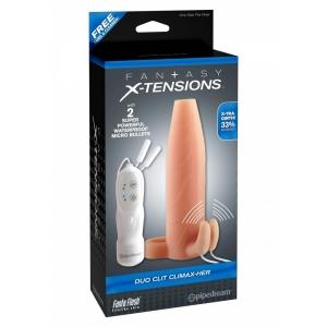 УДЛИННЯЮЩАЯ НАСАДКА FX DUO CLIT CLIMAX HER 412221PD