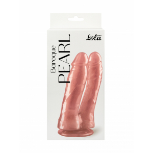 Двойной перламутровый дилдо Baroque Pearl Розовый 9900-02lola