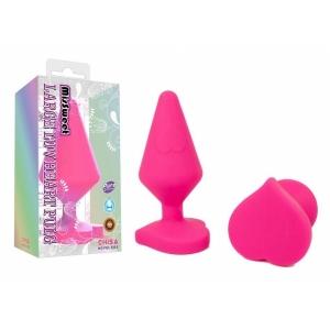 ВТУЛКА АНАЛЬНАЯ "SMALL LUV HEART PLUG" L 80 мм, D 36 мм, цвет розовый, (силикон) арт. CN-101498603