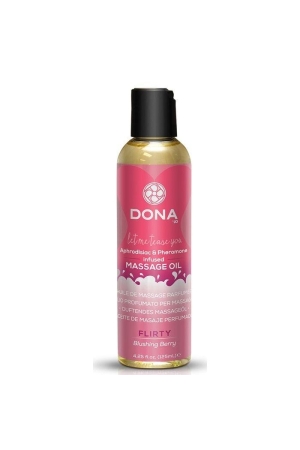 JO40517 Массажное масло с феромонами и афродизиаками "Флирт" DONA Scented Massage Oil Flirty Aroma: Blushing