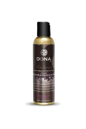 JO40537 Вкусовое массажное масло с феромонами и ароматом "Шоколадный мусс" DONA Kissable Massage Oil Chocola