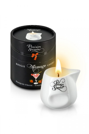 MASSAGE CANDLE 80ML Свеча с массажным маслом Клубничный Дайкири 80 мл