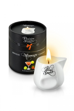 MASSAGE CANDLE COSMOPOLITAN 80ML Свеча с массажным маслом с ароматом коктеля COSMOPOLITAN с лимонно клюквенным ароматом 80 мл