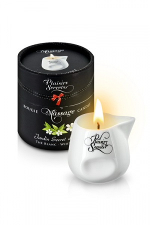 MASSAGE CANDLE WHITE TEA 80ML Свеча с массажным маслом Белый чай 80 мл